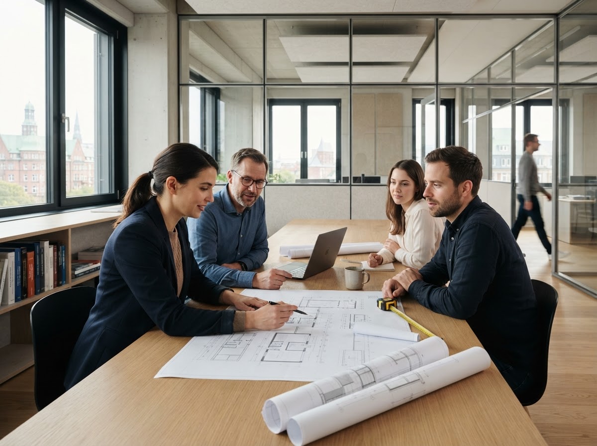 Phuerte Inwersanza analytics team reviewing predictive model output